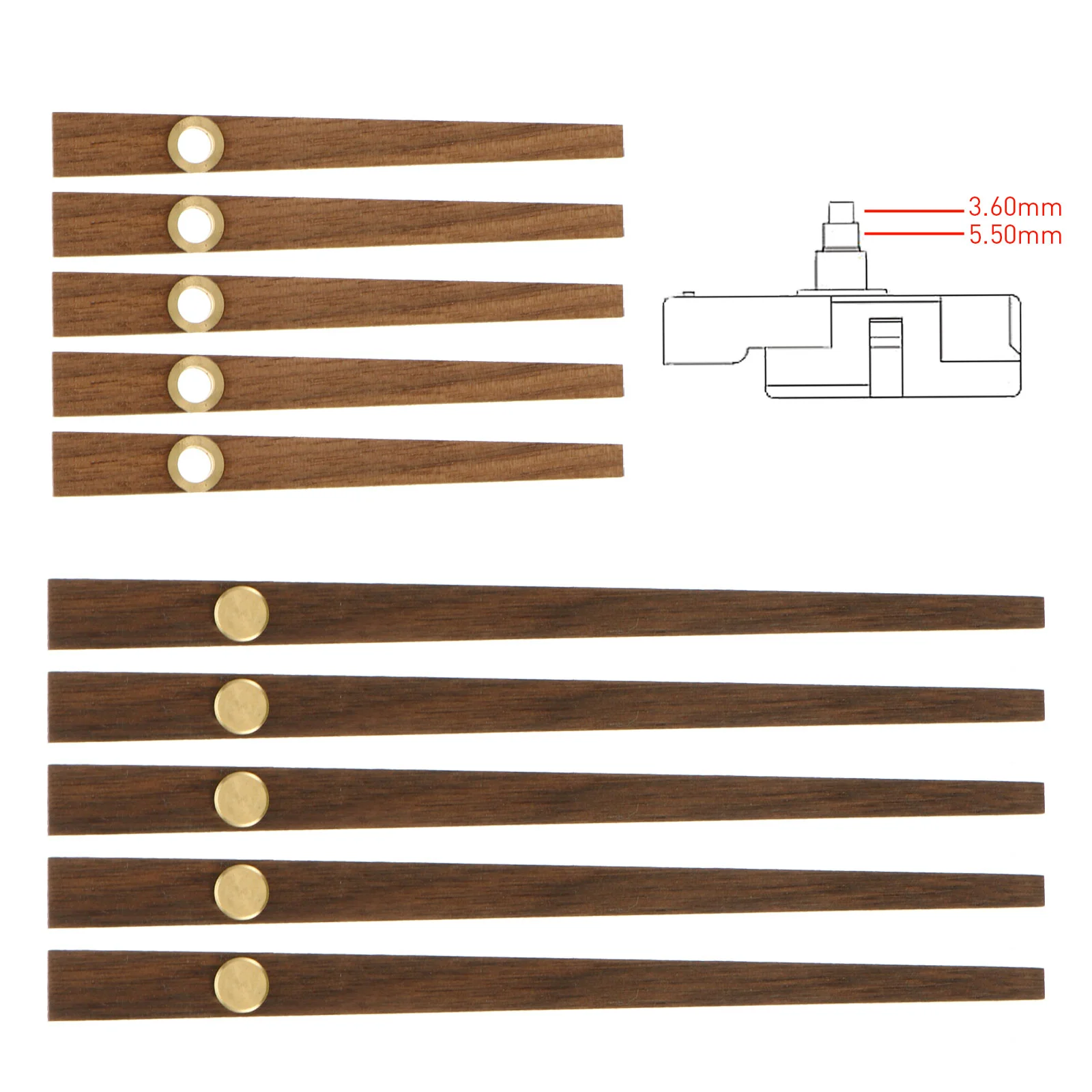 

Wooden DIY Clock Pointer Plate Replacement Clock Movement Part Clock Hand