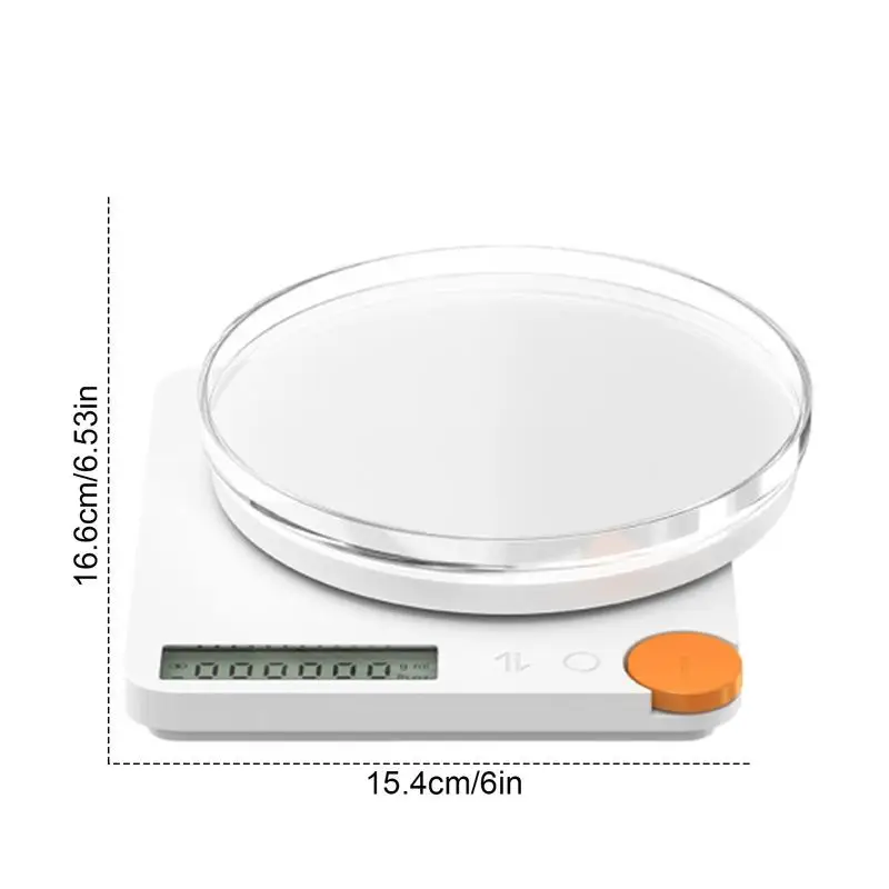 디지털 주방 체중계 다기능 스마트 식품 체중계, 트레이 및 용기 기능, LCD 디지털 그램 체중계, 무게추 감량