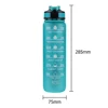 1000ml Water Bottle with Time Scale Outdoor Fitness Sports Bike Water Cup with Straw BPA Free Home Drinking Kettle 6