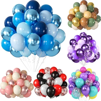 Ballons métalliques en Latex perlé, confettis dorés, pour anniversaire, mariage, réception-cadeau pour bébé, décor de fête, 31/36/37/51/101 pièces 1