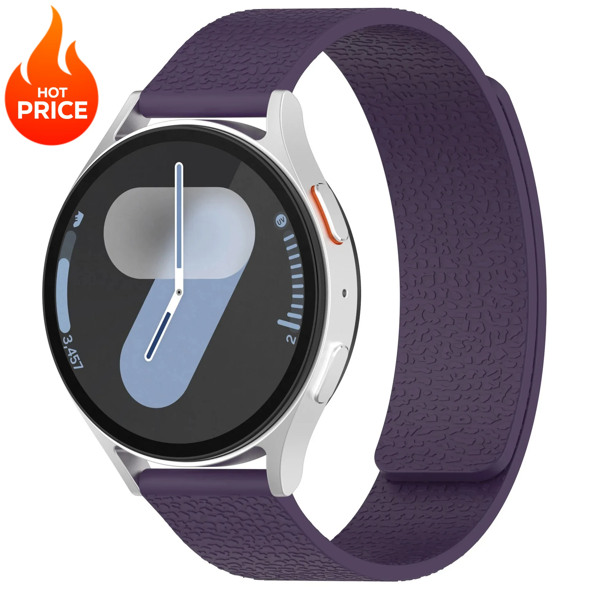 Silicone Magnetic Loop Strap - Versatile & Stylish Smartwatch Bracelet