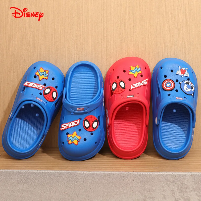 

Disney Children's Hole Slipper Summer Boy Fashion Cartoon Spiderman Sandals Kids Beach Shoes Soft Bottom Toddler Home Slipper