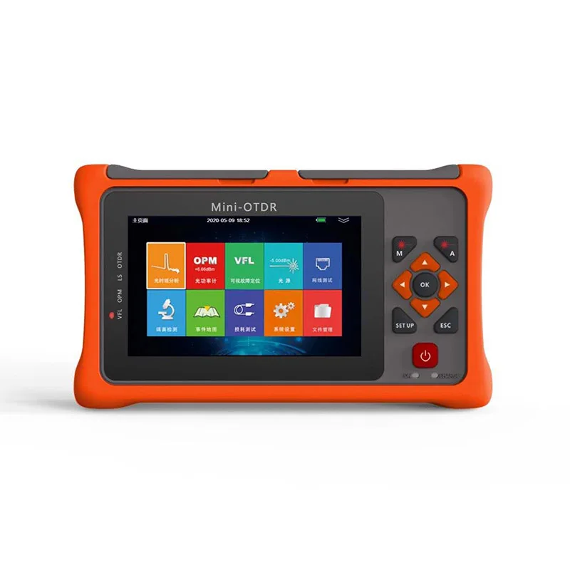

Pro Mini OTDR Reflectometer with OPM OLS VFL Tester Touch Screen 1310nm 1550nm Fiber Optic OTDR for GPON EPON Live Test