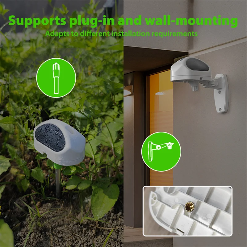 Tuya Smart WiFi Wireless Rain Sensor Outdoor - IP65 Waterproof Battery-Powered D