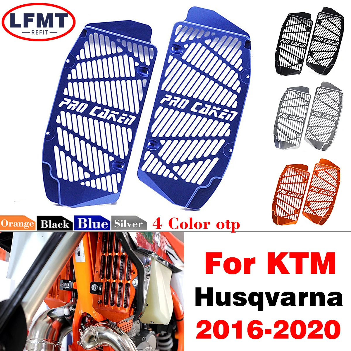 

Radiator Grille Guard Grill Cover Protector For KTM XC XCF SX SXF XCW XCFW EXC EXC-F For Husqvarna TC TE TX FC FE FX 2017-2022