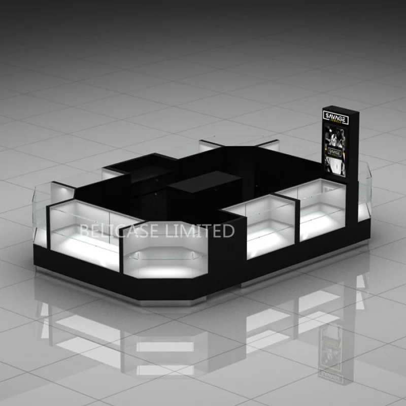 Custom.10 * 15 피트 새로운 디자인 유리 쥬얼리 디스플레이 캐비닛 쥬얼리 쇼케이스 패션 쥬얼리 키오스크