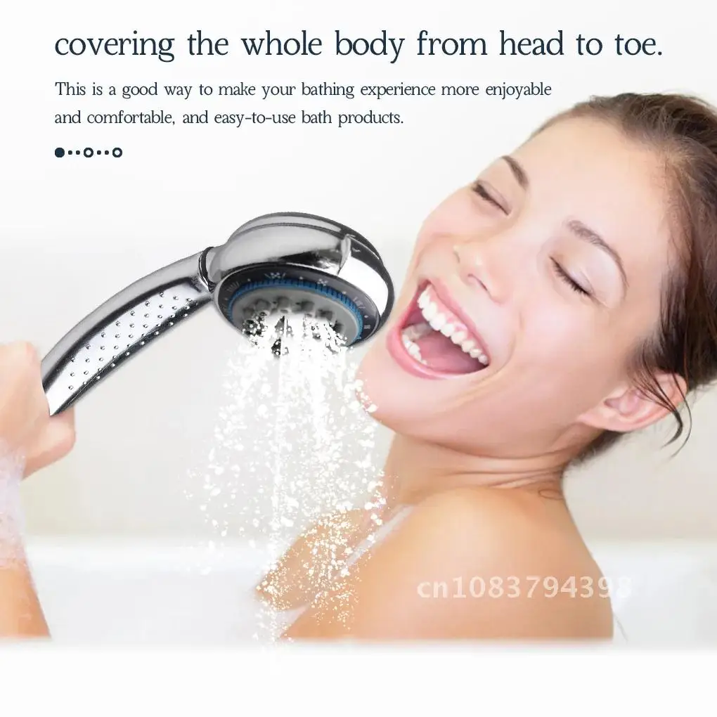 

Showerhead Handheld 7-in-1 Water Saving Bathroom 7 Speed Anti-scaling Rubber Nozzle for Bath SPA