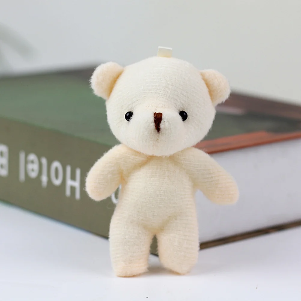 10pcs Bear Hanging Dolls Girls Bear Toys Decorative Bear Ornament Stuffed Bears