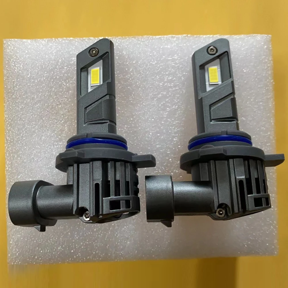 2개 HIR2 9012 LED 헤드라이트 전구 PX22d 12V 캔버스 오류 없음 화이트 터보 다이오드 자동차 안개등 강력한 빛 어댑터 불필요