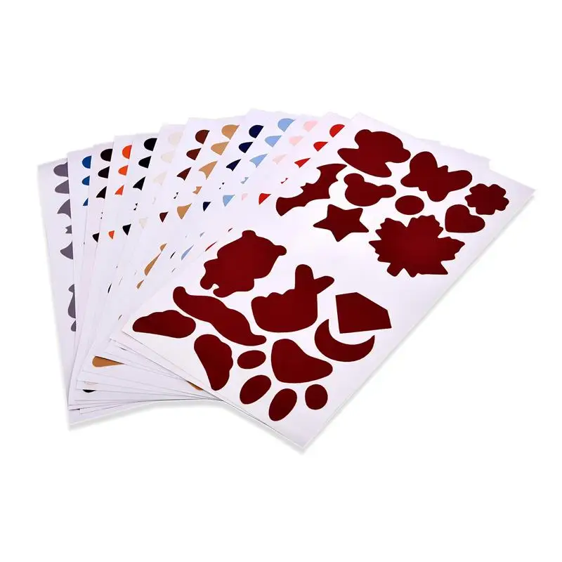 Description Picture 3 of itemColorful Down Jacket Hole Repair Self Adhesive Stickers Waterproof PVC Patches Cartoon Shape Coat Cloth Raincoat Umbrel Applique
