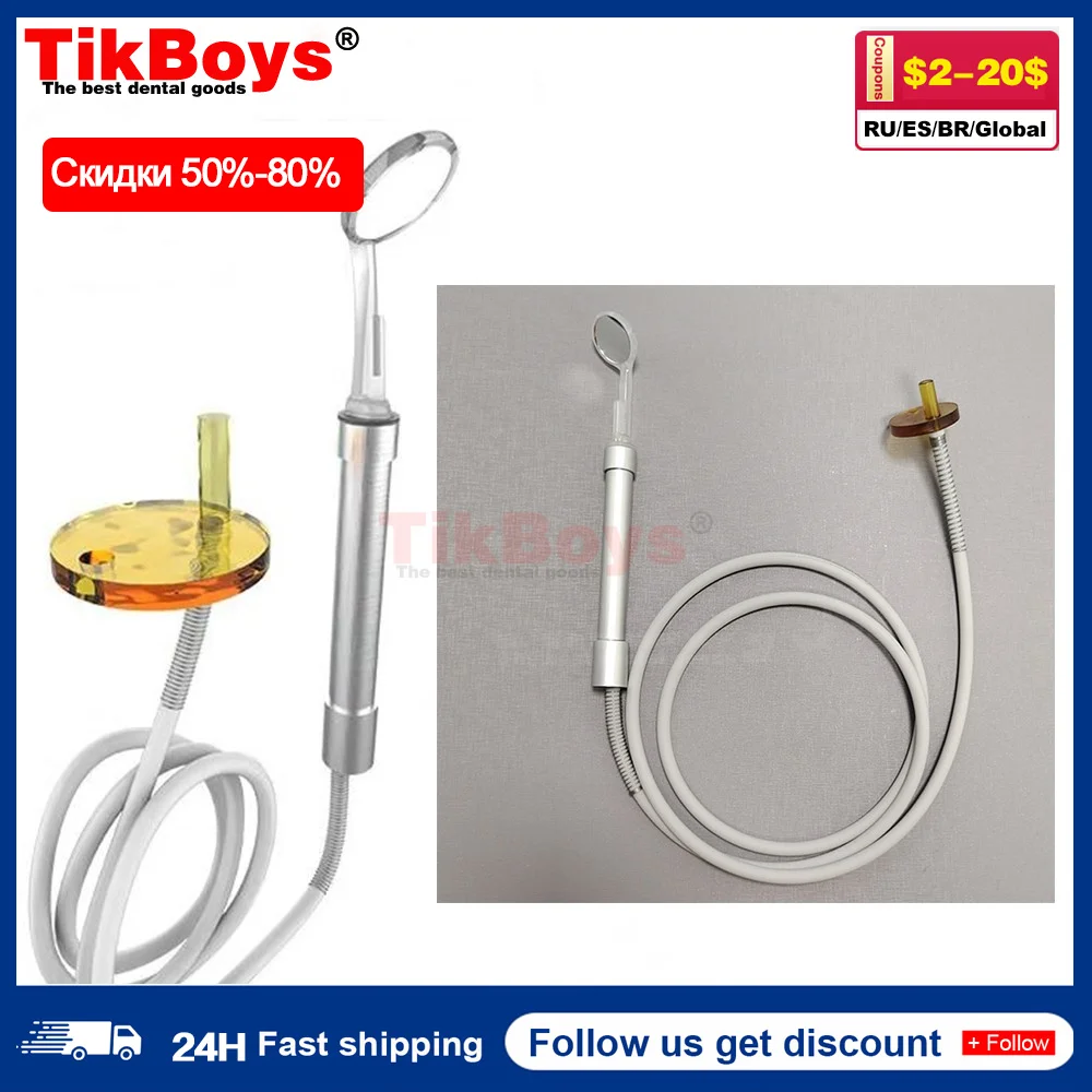 

Disposable Suction Mirror Set Plastic Suction And Anti-Fog Mouth Mirror +Stainless Steel Handle+Silicon Tube Dentist Tools