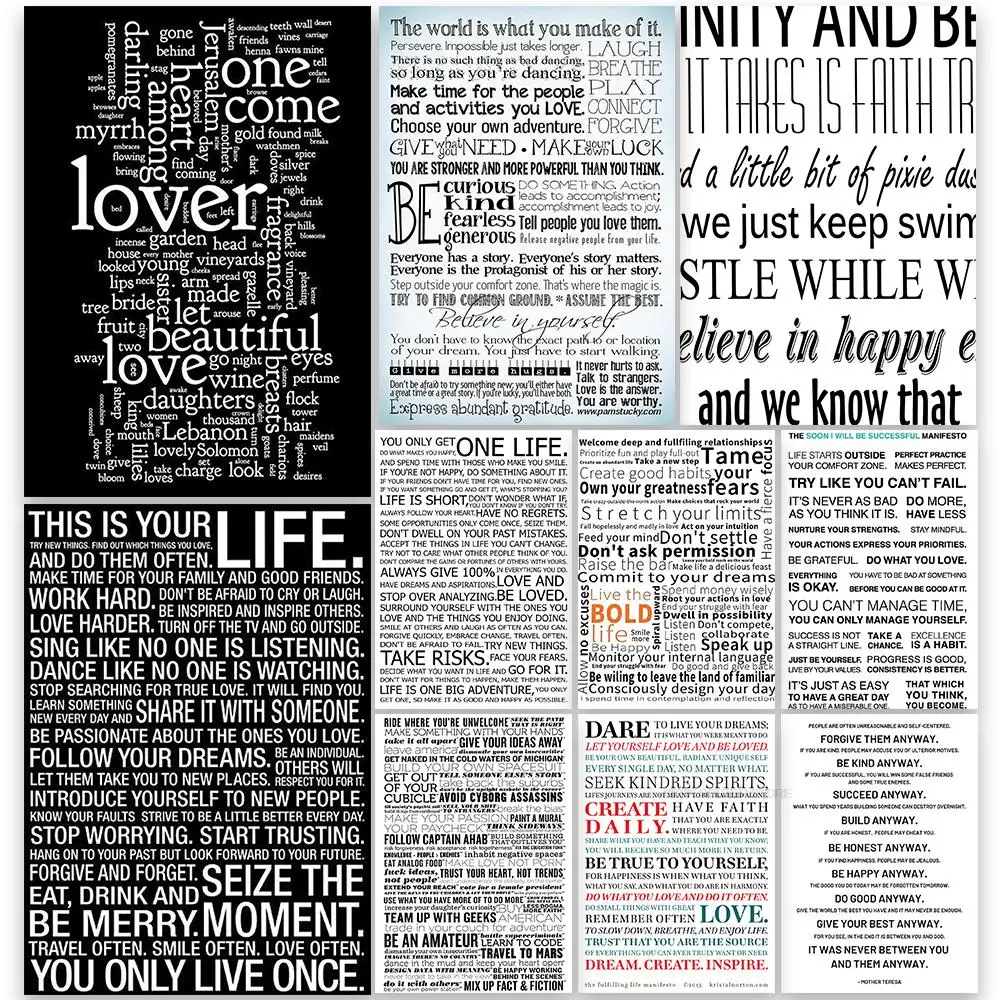 

2022 Arrivals Live&Forgive Them Anyway Posters Kraft Paper Postes Retro Harajuku Creative Retro Cafe Bicycle Bedroom Painting