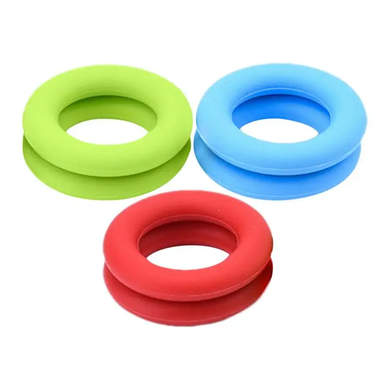 

6pcs Silicone Drink Coasters Ring Shaped Soft Cup Coasters Heat Resistant Heat Insulation Table Placemats Tableware Accessories