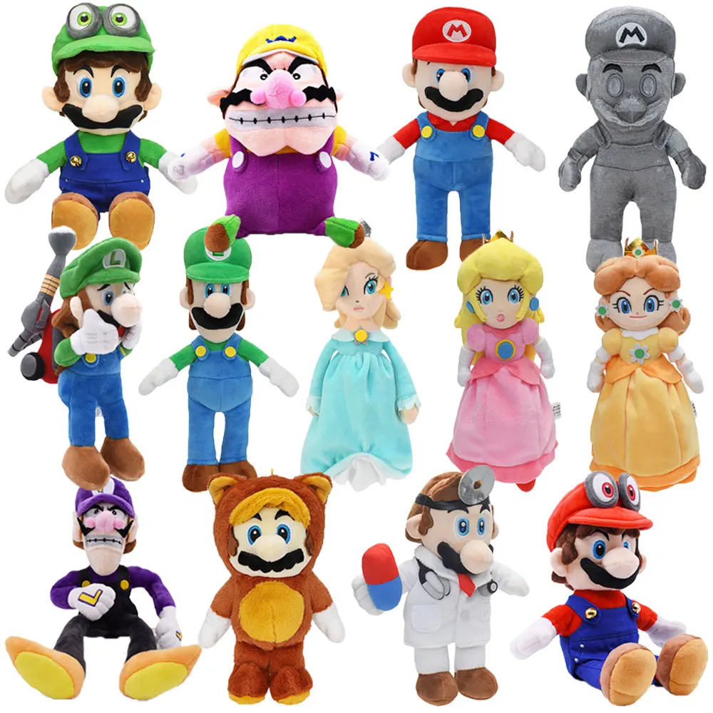 

13 Styles Anime Super Mario Dolls Cartoon Game Role Princess Stuffed Plush Toy Kawaii Soft Doll Kids 20cm-28cm Plush Toys Gifts
