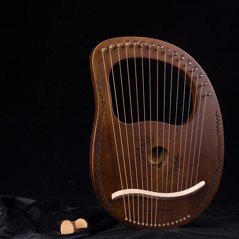 Portable Professional Harp 19 String Lyra Harp Performance Sound Therapy Beginner Practice Musical Stringed Instruments