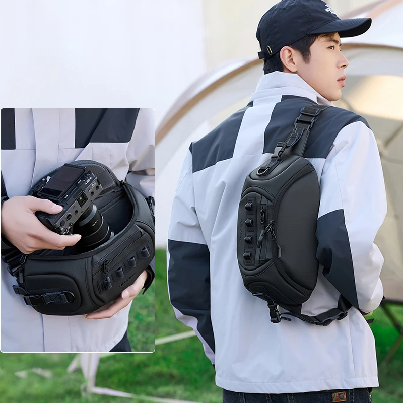 รูปสินค้า กระเป๋าใส่กล้องกันน้ำ ใส่กล้องและเลนส์ได้สบาย พร้อมสายรัด