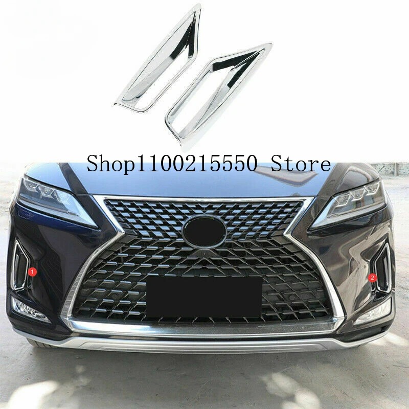 

Для Lexus RX300 RX350 RX450h 2020 2021 2022 ABS хромированный передний противотуманный фонарь рамка отделка автомобильные аксессуары
