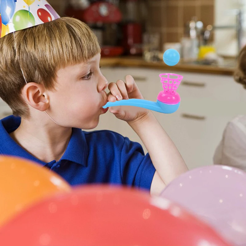 Description Picture 3 of item6/12Pcs Magic Blowing Pipe Floating Ball Kids Favors Games Balance Training Toys Wedding Birthday Party Piñatas Gifts Bag Filler