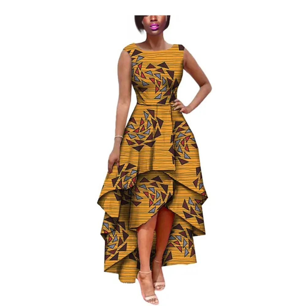 African Dresses for Women Photography Props Bridal Robe High Low
