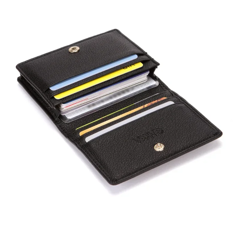 Men's Wallet Brown Black Fashion Credit Card Holder Wallet Zipper Pocket Men Bag Multi-card Hasp Id Business Card Purse Bags