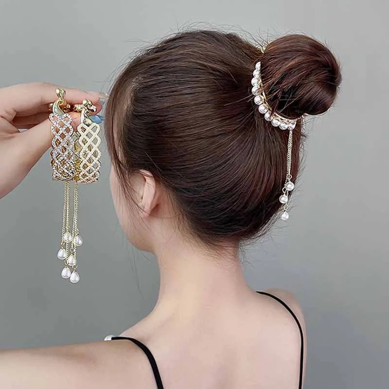 Top Corto Con Borla De Diamant De Imitación Sin Costuras Para Mujer