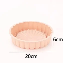 Silicone Round Cake Pan - Multi - Functional High - Temperature Resistant DIY Baking Mold (Pink)