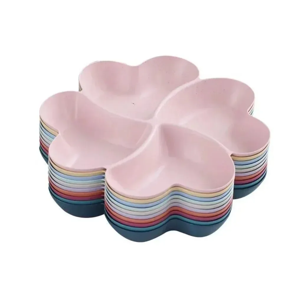 Kitchen Food Storage Tray Nut Platter Candy Snacks Server Dish Divided Dried Fruit Snacks Plate Appetizer Serving Platter 1Pc