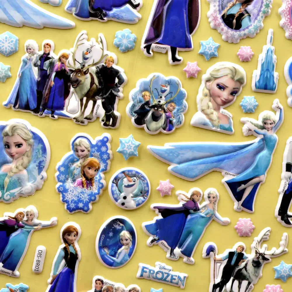 Autocollants 3D La Reine des Neiges - Personnages Disney Frozen