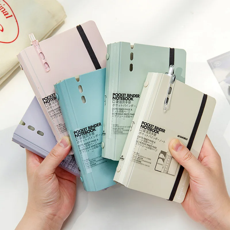 Blocco Note Portatile A7, Taccuino di Alta Qualità, Libro Tascabile a Fogli Staccabili, Piccolo Quaderno