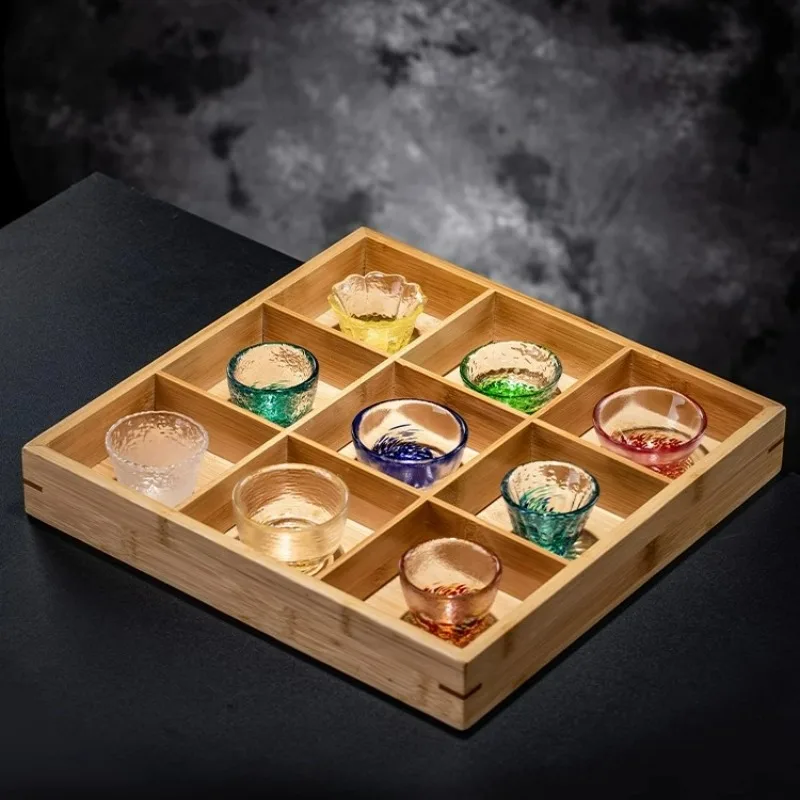 Tea Cup Wine Cup Wine Glass Spirits Cup Drinking Glasses Japanese Style Sake Cup Colorful Small Cocktail Glasses Cups