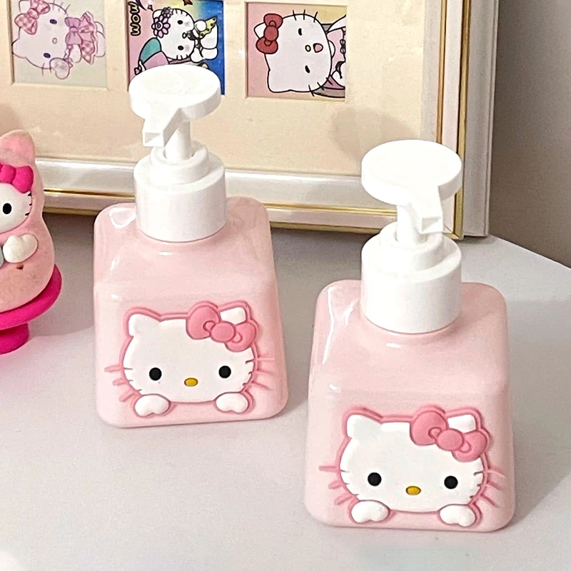 Pink Kawaii Hello Kitty Portable Hand Sanitizer Bottle 1
