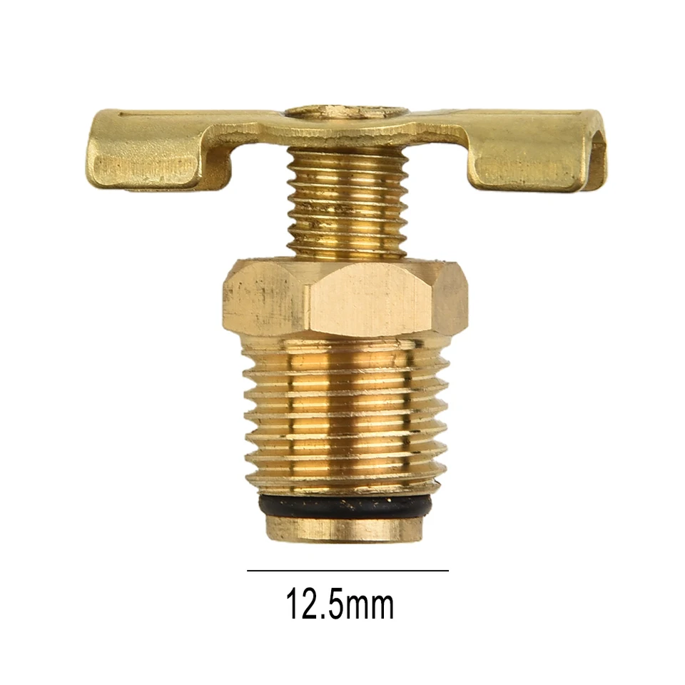 1/8 Male NPT Manual Twist Style Air Compressor Tank Drain with O-Ring Seal