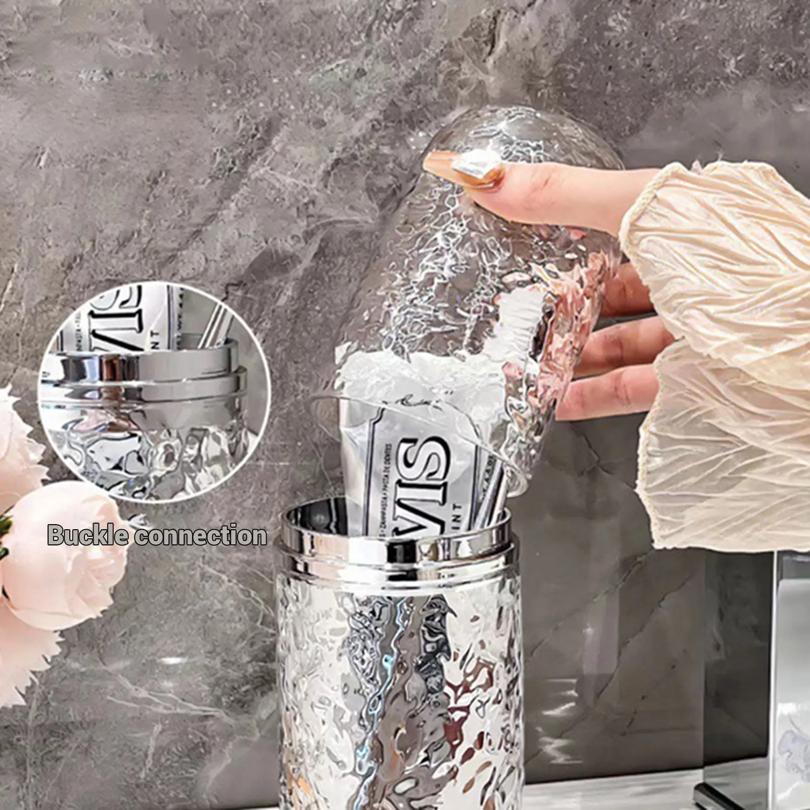 Portable Toothbrush Holder and Storage Cup Set