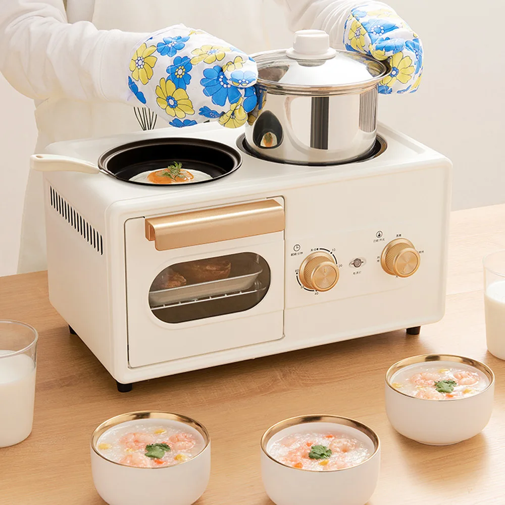 Breakfast machine multifunctional four in one lazy artifact automatic Household Bread Pizza Frying Pan Toaster