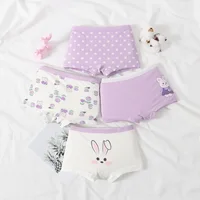 Nouveaux sous-vêtements pour enfants, sous-vêtements en coton, sous-vêtements pour filles, boxeurs pour bébés, petits, moyens et grands enfants, boxeurs pour filles 1