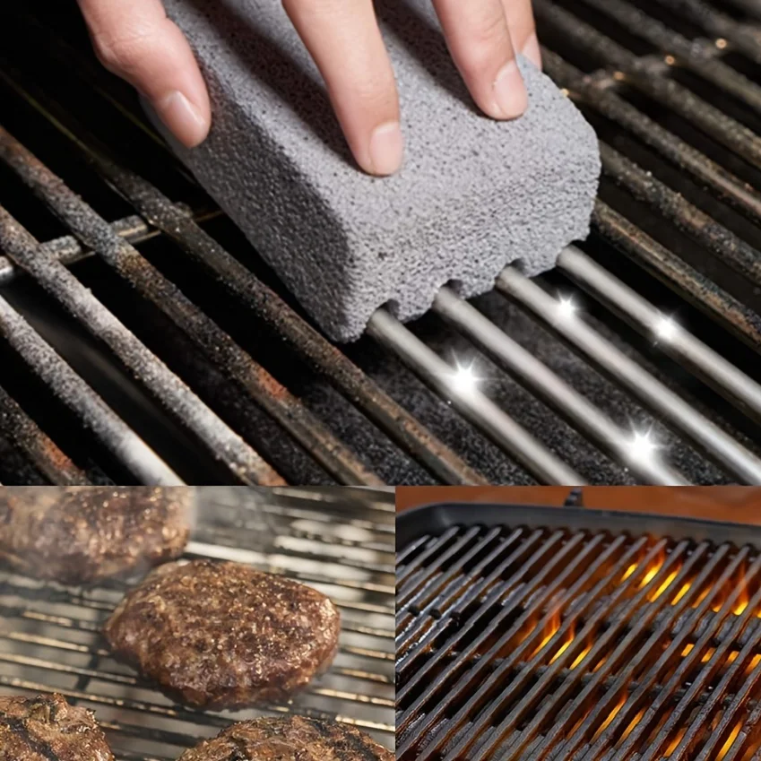 Grill Brush Clean Your BBQ Grill with This BBQ Grill Cleaning Brush Brick