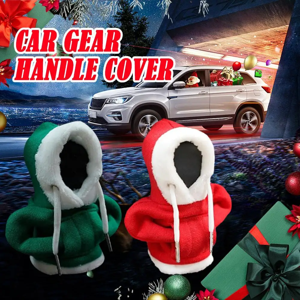 

Hoodie Car Gear Shift Cover Fashion Gearshift Hoodie Sweatshirt Gear Gift Cover Lever Manual Christmas Handle Change Car Y1z5