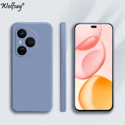 Candy Series Soft Liquid Silicone Back Case - Vibrant Protection Cover for Honor 400 Pro Global (Lavender Grey)