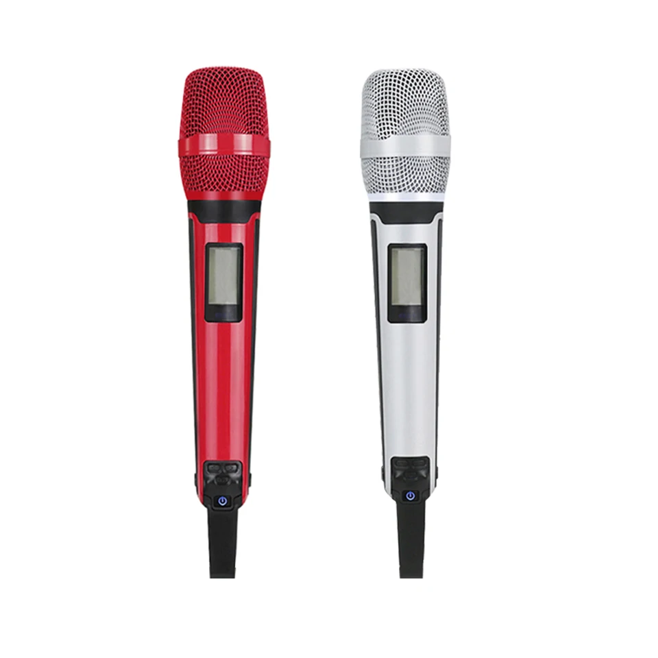 SOM SKM9100 싱글 리시버 더블 핸드 헬드 마이크, 다중 색상 하이 퀄리티, 500-599MHz, 600-699MHz