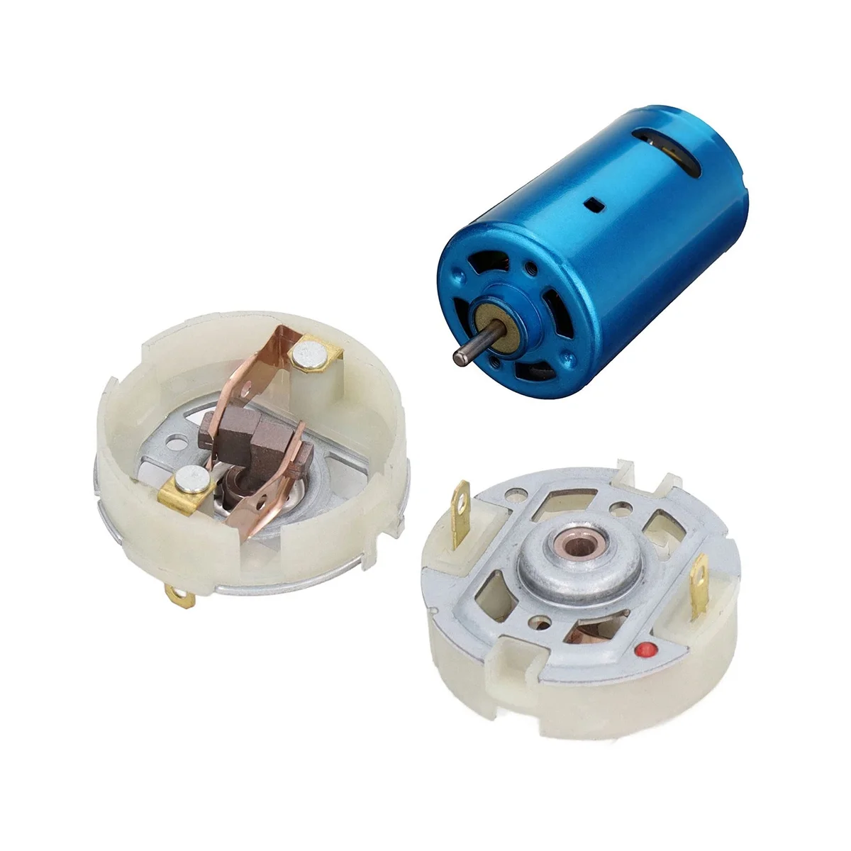 ABNC-10Pcs RS550 카본 모터 브러시 드릴 드라이버 전기 스크루 드라이버 용 홀더 모터 브러시가있는 전기 모터 브러시