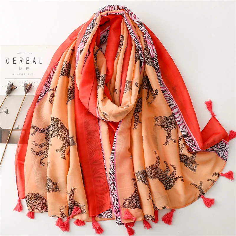 Luxus Neue Mode Spot Print Damen Frauen Schal Weibliche Baumwolle Leinen Schal Quaste Vier Jahreszeiten Moslemisches Hijab Wrap Lüften – Detail 12