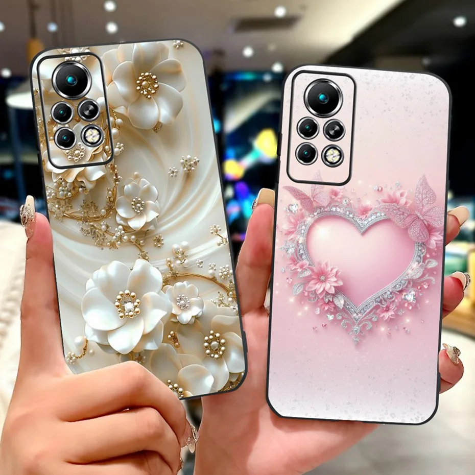 Sleek Black Silicone Soft Back Phone Case - New Design