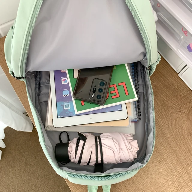 New Female Fashion Lady High Capacity Waterproof College Backpack Trendy Women Laptop School Bags Cute Girl Travel Book Bag Cool 6
