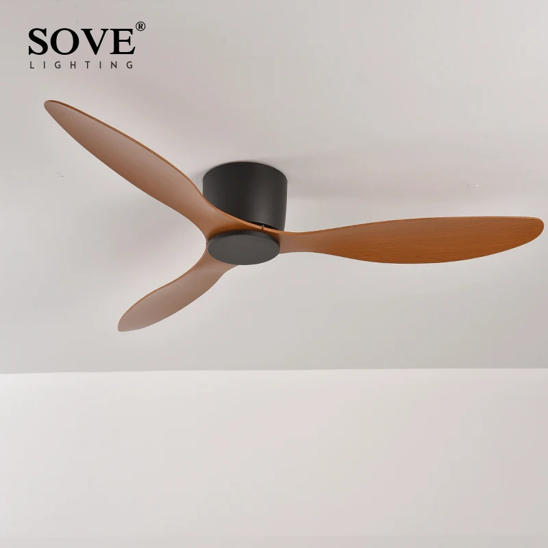 SOVE Low Floor Modern Ceiling Fans Without Light DC 30W Ceiling Fan With Remote Control Home Simple Fan No Lights 220V ceiling fan,electric fan