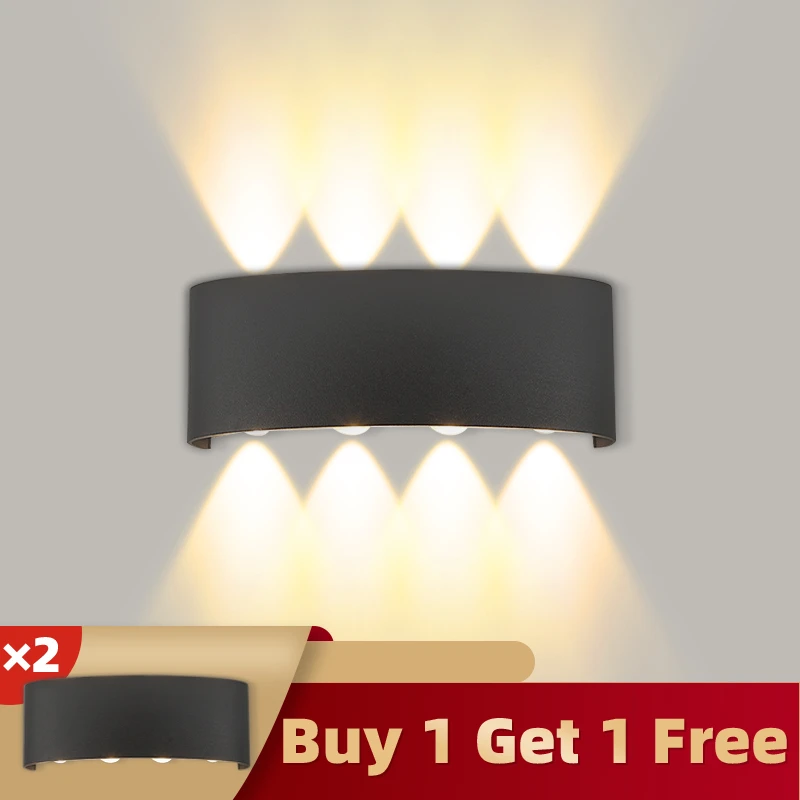 wall lights indoor Led Wall Lamp Interior Wall Light 4W 6W 8W 12W 85-265V Indoor Wall Sconce Lamp For Living Room Bedroom Home Lighting Fixture up down light