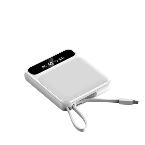 powerbank 40000mah 2022 50000mAh Mini Power Bank Fast Charging Charger Built-in Charging Cable Outdoor Portable External Battery for Xiaomi iPhone power bank best buy Power Bank