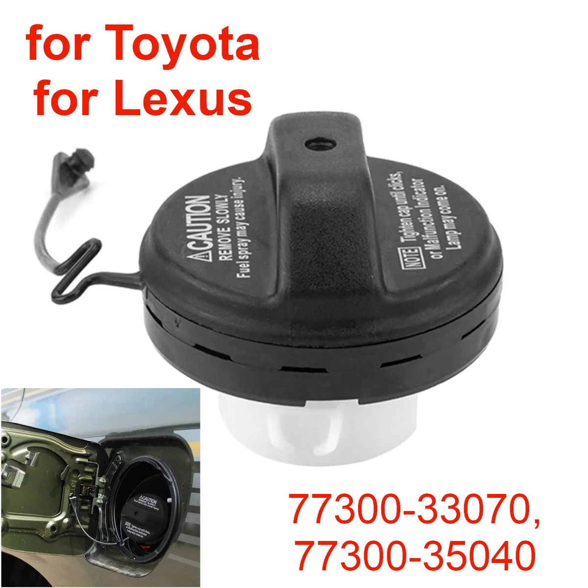 Car Inner Fuel Tank Cap Cover 77300-33070 Fit Toyota Prado 120 4Runner Avensis Camry Scion Lexus ES300 GX470 fuel tank cover fuel tank cap fuel cap
