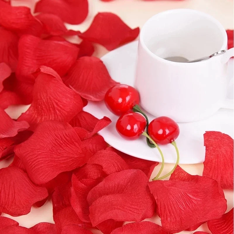 500/1000/3000 Pieces Colorful Artificial Rose Petals Artificial Flower Silk Petals For Valentine Day Wedding Flower Decoration artificial rose petals