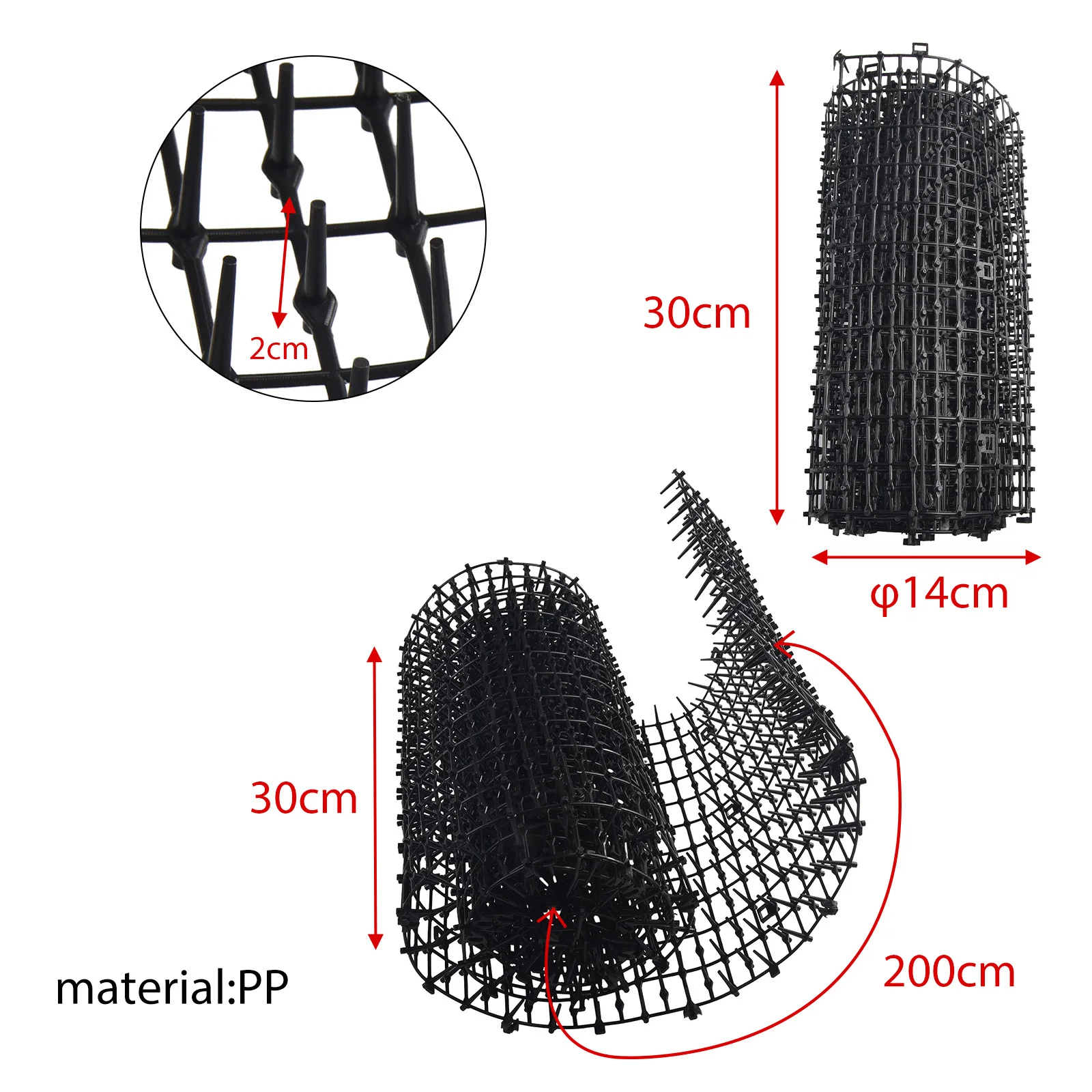 Cat Scat Mat Garden Anti-Cat And Pest Plastic Prickle Strip Network Digging Stopper Cat Dog Expulsion Mat Anti-Cat Thorn