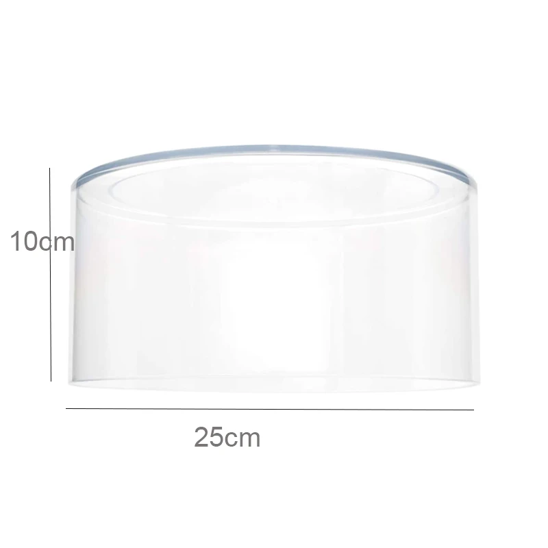 Round Clear Acrylic Fillable Cake Display Board Cake Edge Smoother Scraper Decor Baking Tools Acrylic Fillable Stand Tools